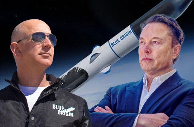 Elon Musk, Jeff Bezos ve ekibine tebrik mesajı gönderdi