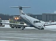 ABD Michigan’da Pilatus PC-12 burun üstü indi