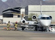 Arizona’da Learjet 35 parktaki Gulfstream 200’e çarptı