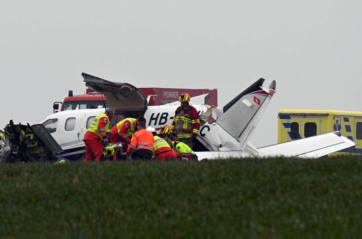 İsviçre’de Socata tipi uçak düştü