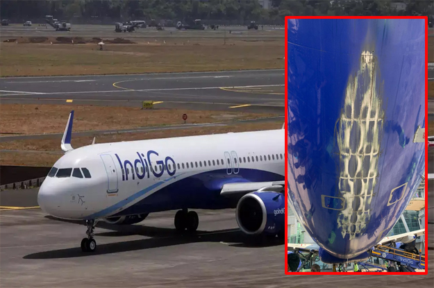 Indigo havayolunun A321’i inişte kuyruk sürttü