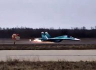 Rus Su-34 gövde üstü iniş yaptı